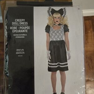 Amscan Creepy Doll Dress Costume - Black and White